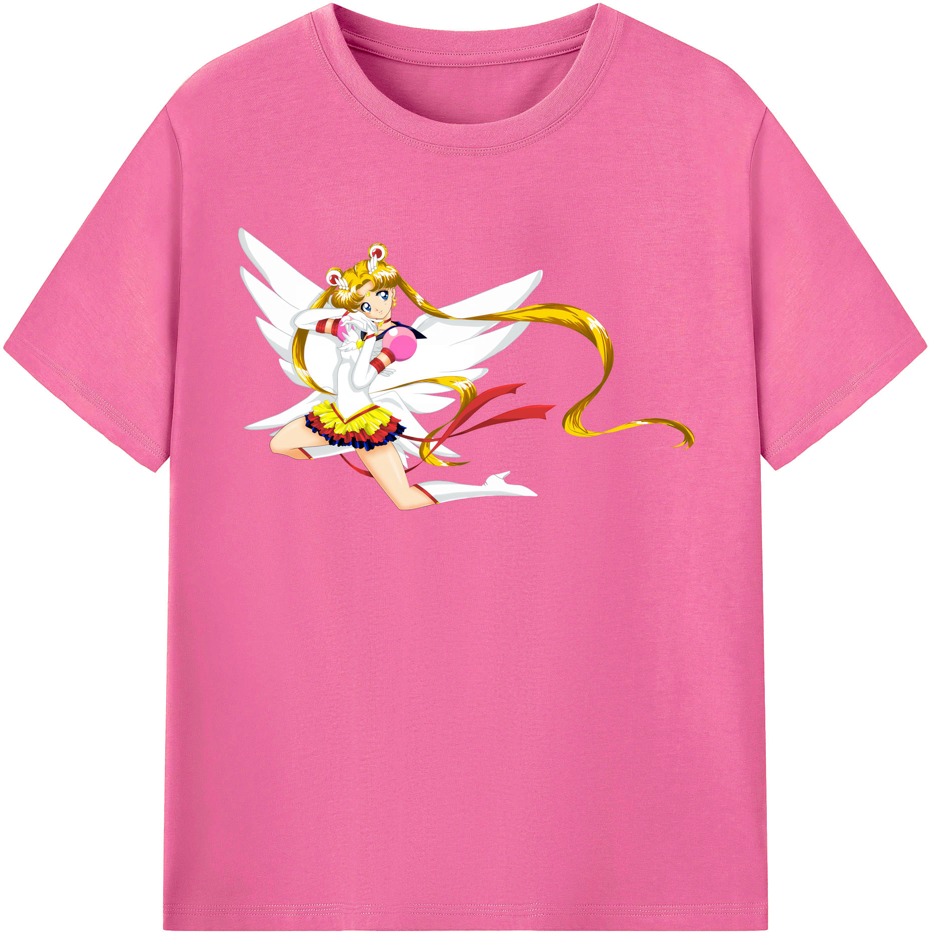 （画像用） 美少女戦士セーラームーン 月野 うさぎ つきの うさぎ Sailor Moon Tsukino Usagi レディースカジュアルプリントTシャツ（綿100％）